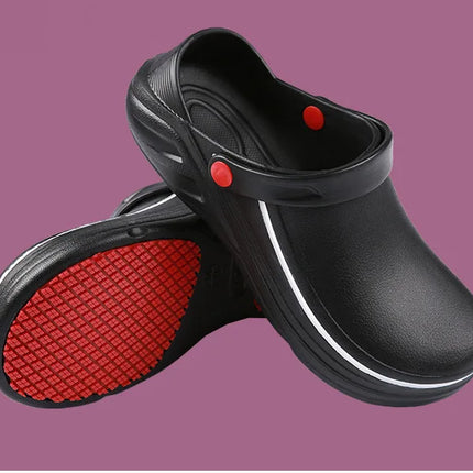 Summer Men Sandals EVA Unisex Slippers Non-slip Waterproof Oil-proof Shoes for Chef Master Hotel Restaurant Slippers