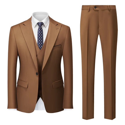 New Men's Business Casual Suit Cross-border Suit Wedding Groom Dress Suit