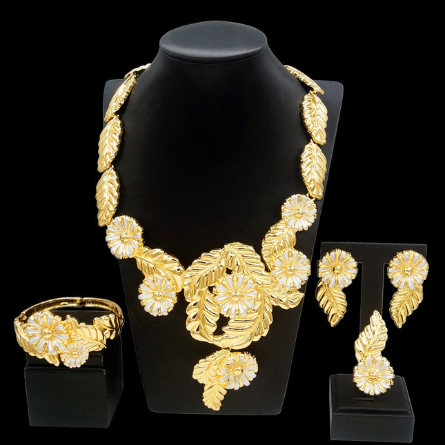 Zhuerrui Brazil Ladies Pendant Earring Jewelry High End Dubai Designer Jewelry Set Italian Bridal Wedding Jewelry Sets H00529