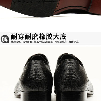 PJCMG New Spring/Autumn Handmade Lace-Up Balck/Red Genuine Leather Carved Dress Oxford Flat Men Shoes