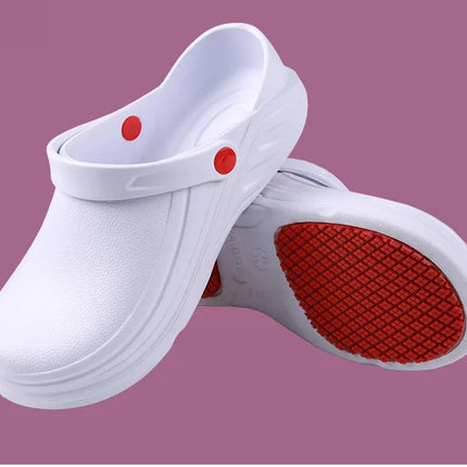 Summer Men Sandals EVA Unisex Slippers Non-slip Waterproof Oil-proof Shoes for Chef Master Hotel Restaurant Slippers