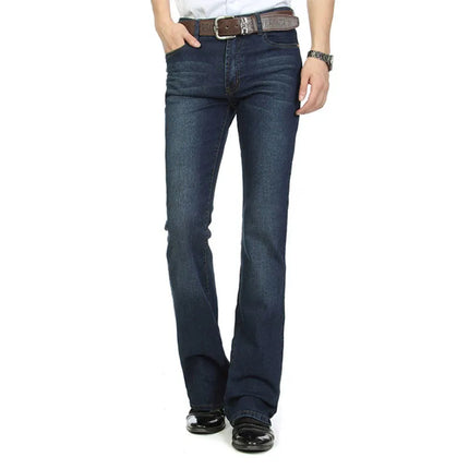 Jeans For Men New Mid-Waist Stretch Flared Jeans Men's Flared Pants Classic Designer Flared Jeans Size 26-40