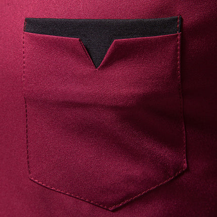 New Men Shirt Long Sleeve Fashion Diagonal Button Shirts for Men Luxury Designer Irregular Henry Collar Solid Casual Shirt Men