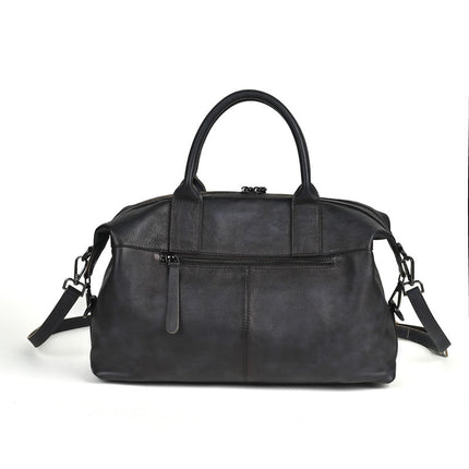 Voyageatté: Large Leather Duffel with Timeless Appeal