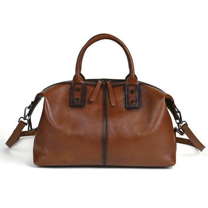 Voyageatté: Large Leather Duffel with Timeless Appeal
