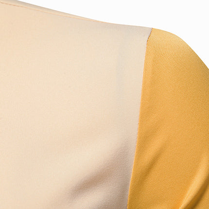 New Men Shirt Long Sleeve Fashion Diagonal Button Shirts for Men Luxury Designer Irregular Henry Collar Solid Casual Shirt Men