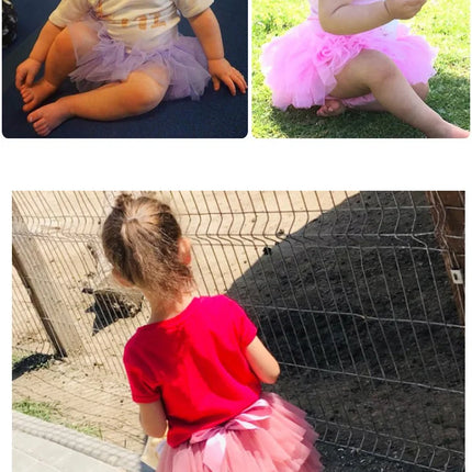 Baby Girls Newborn Tutu Skirt Outfit for Kids 2pcs Short Skirts+Headband Set Costume Toddler Girl Clothes Child Birthday Tutus