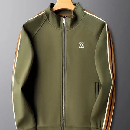 Spring Autumn Fashion Embroidered LOGO Men's Sports and Leisure  Jacket Pants 2-pc Set Youth Street Party Brand Men Sets