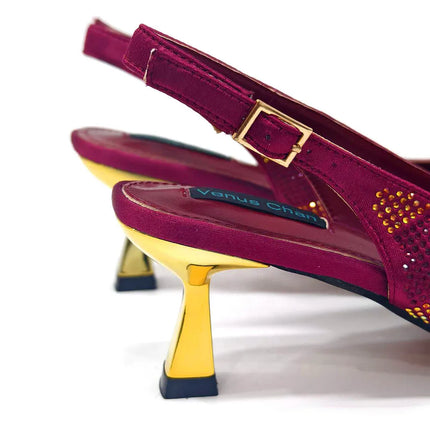 Newest Arrivals Special Design Silver Color African Women Shoes and Bag Set Pointed Toe Pumps for Wedding Party