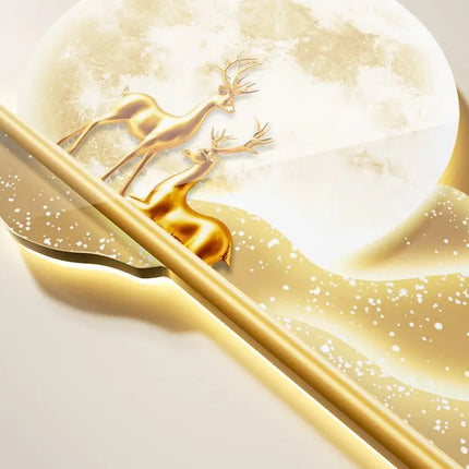 decorative painting LED lighting advanced sense wall lamp painting light luxury atmosphere sofa background wall hanging painting