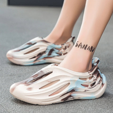 Summer Men Slippers Camouflage Design Sandals Outdoor Clogs Trend Casual Sandals Quick Dry Beach Slippers Comfortable Home Shoes