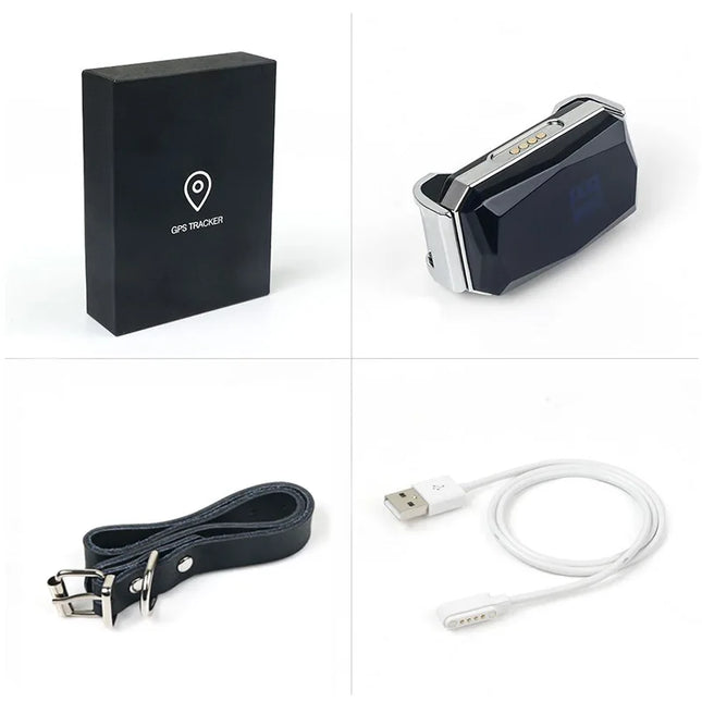 G12 Tracking Device Wearable Smart Collar Pet Tracking Locator Waterproof IP67 Anti-lost Record Multifunctional for Kids Elderly