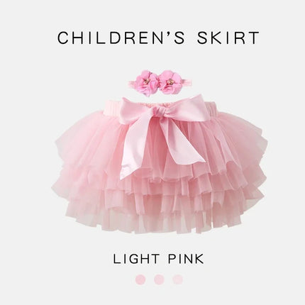 Baby Girls Newborn Tutu Skirt Outfit for Kids 2pcs Short Skirts+Headband Set Costume Toddler Girl Clothes Child Birthday Tutus