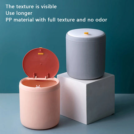 Mini Waste Bin Desktop Office Trash Can Home Garbage Basket Table Plastic Organizer Office Supplies Dustbins Sundries Barrel Box