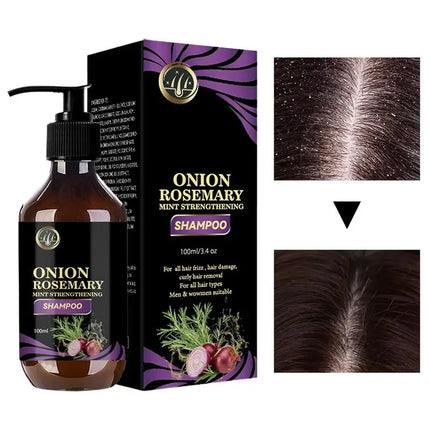 Hair Growth Thickening Shampoo Hair Growth Deep Cleansing Volumizing Shampoo Rosemary Onion Shampoo Hair Thickening Care Product