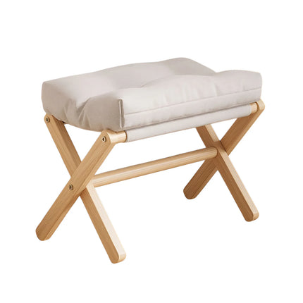 Foldable Sofa Footstool Living Room Stool Sofa Stool Living Room Footstool Solid Wood Casual Stool Portable Desk Footstool