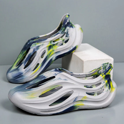 Summer Men Slippers Camouflage Design Sandals Outdoor Clogs Trend Casual Sandals Quick Dry Beach Slippers Comfortable Home Shoes