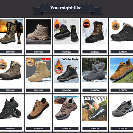 Winter Mid-calf Duck Boots for Men Warm Outdoor Snow Boots Waterproof Hunting Boots Working Boots Mens Camouflage Outdoor Shoes