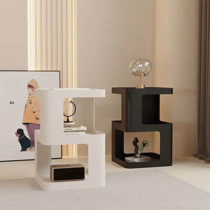 small bedside cabinet, luxurious and simple modern coffee table, a few sides, Nordic creative living room, a few corners.
