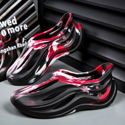 Summer Men Slippers Camouflage Design Sandals Outdoor Clogs Trend Casual Sandals Quick Dry Beach Slippers Comfortable Home Shoes