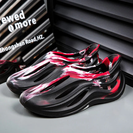 Summer Men Slippers Camouflage Design Sandals Outdoor Clogs Trend Casual Sandals Quick Dry Beach Slippers Comfortable Home Shoes