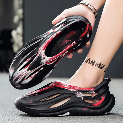 Summer Men Slippers Camouflage Design Sandals Outdoor Clogs Trend Casual Sandals Quick Dry Beach Slippers Comfortable Home Shoes