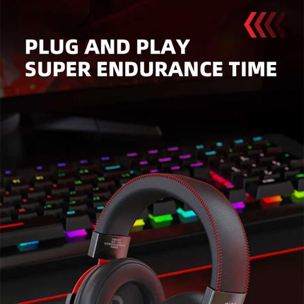 Aigo A700 Gaming Wired Headphone W/ HD Mic Scalable Virtual 7.1 Channel Sound Recognition 50mm Dynamic Headset for Esports FPS