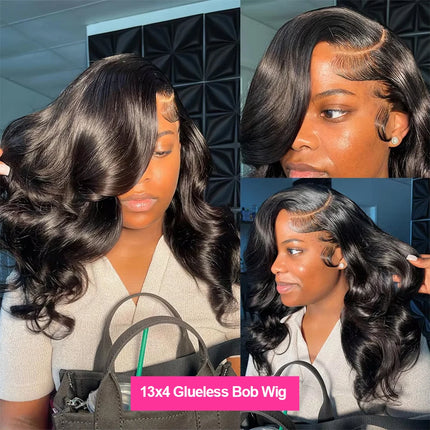 Cexxy Bob Wig Body Wave 13x4 Glueless Wigs Human Hair Short Human Hair 7x5 Glueless Wigs Human Hair Brazilian Wig For Women