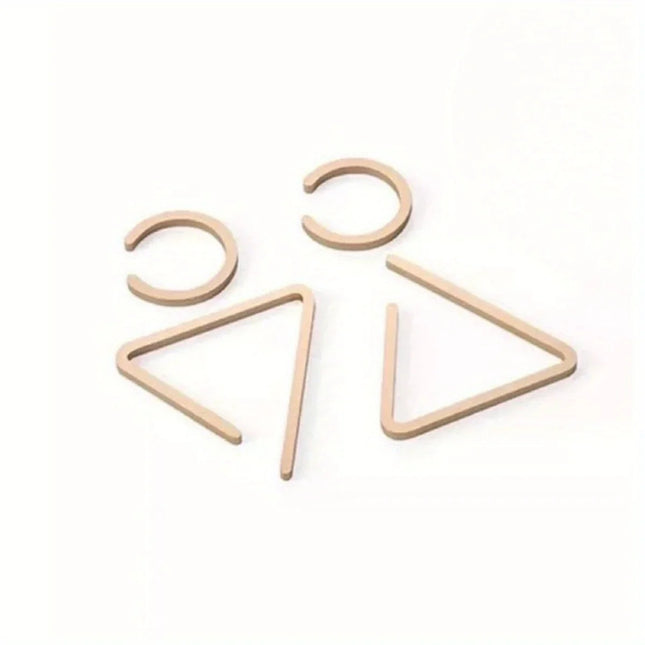 Luxury Acrylic Washroom Wall Sign - Exquisite Craftsmanship Ensuring Durability, Clear Signage for Bathrooms, Restrooms &Toilets