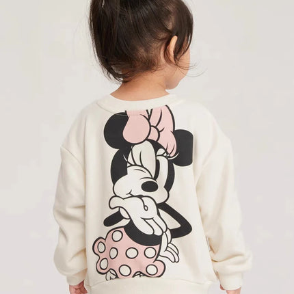 Spring New Mickey Sweatshirt Loose Fashion Long Sleeved Tops O-neck Children Baby Casual Hoodies Boys Clothing Cartoon Sweater
