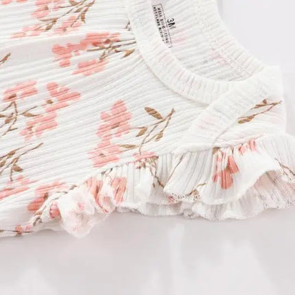 6/9/10Pieces Cotton Baby Boy Clothes Sets Cartoon Newborn Baby Girl Clothes Unisex Bodysuits+Pants Print Sleeveless Bebes