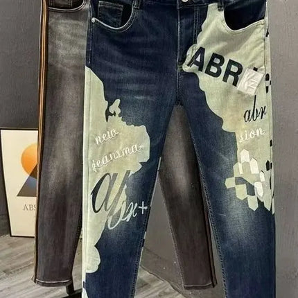 Jeans Men Korean New 2025 Slim Casual Pencil Pants Spring Autumn Fashion Skinny Long Designer Kpop Male Men's Jeans Trousers