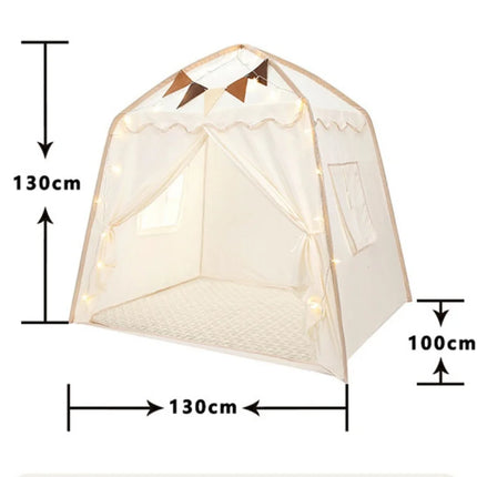 Foldable Kids’ Play Tent – Princess Castle with Window & Carrying Case