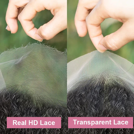 40 46 Inch 13x6 HD Deep Curly Wave Lace Frontal Wigs Brazilian 13x4 360 Water Wave Full Lace Front Human Hair Wig For Women 250%