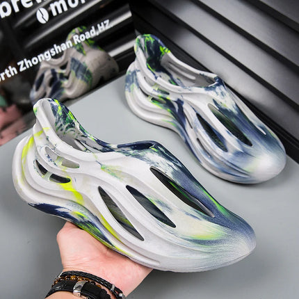 Summer Men Slippers Camouflage Design Sandals Outdoor Clogs Trend Casual Sandals Quick Dry Beach Slippers Comfortable Home Shoes