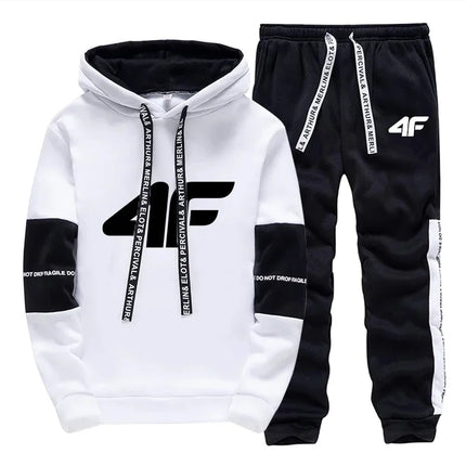 Sports Hot Sale Men's Tracksuit Hooded Long Sleeves Casual Single Piece Sweatshirts And Daily Sweatpants Comfort Outdoor Jogging