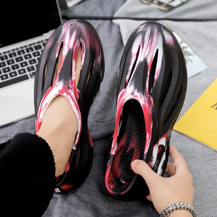 Summer Men Slippers Camouflage Design Sandals Outdoor Clogs Trend Casual Sandals Quick Dry Beach Slippers Comfortable Home Shoes