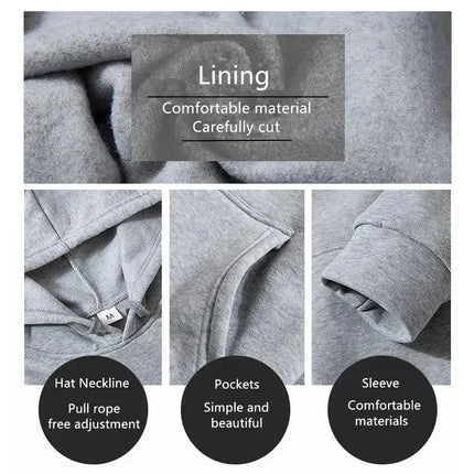 Men's fashionable casual sportswear, outdoor fitness jogging set, autumn and winter pullover hoodie + sweatpants two-piece set