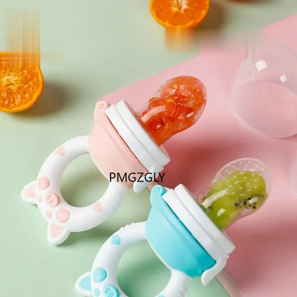 Silicone Fresh Food Nibbler Baby Feeder Kids boy girl Fruit Nipples Feeding Safe Infant Baby Supplies Nipple soother Bottles