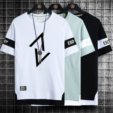 Summer Casual Graphics T Shirts For Men Japan Fashion Streetwear Print T Shirt  Harajuku Short Sleeve Tops Tees Men Clothing