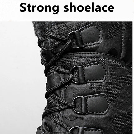 Winter Mid-calf Duck Boots for Men Warm Outdoor Snow Boots Waterproof Hunting Boots Working Boots Mens Camouflage Outdoor Shoes