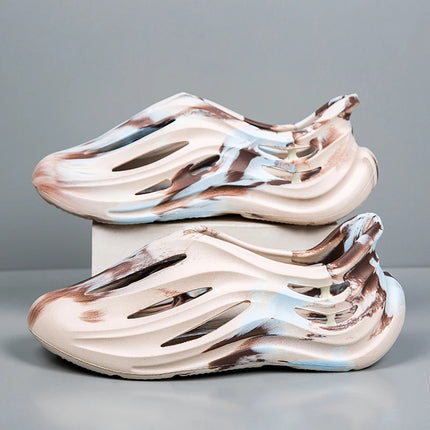 Summer Men Slippers Camouflage Design Sandals Outdoor Clogs Trend Casual Sandals Quick Dry Beach Slippers Comfortable Home Shoes