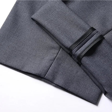Men's Solid Color Business Suit 2025 High Quality Fashion Banquet Wedding Trend Groom Best Man Single 3/2/1