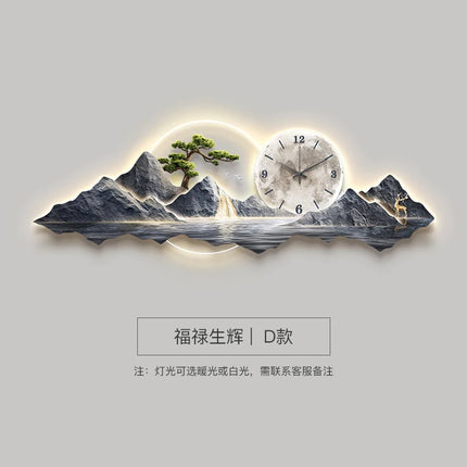 Living Room Wall Clocks Art Mural Luxury Large Aesthetic Modern Wall Watch Creative Large Silent Reloj De Pared Home Decoration