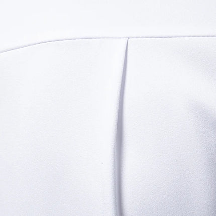 Fashion Man Stand Collar Shirt  Personality Oblique Button Irregular Long Sleeve Business Festival Hombre Mens Dress Shirts