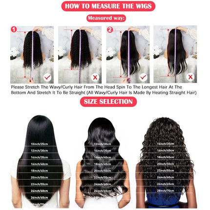 38 42 48 Inch 13x6 HD Transparent Bone Straight Lace Front Wigs 300 Density Straight Lace Front Wigs Brazilian Human Hair Wigs