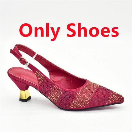 Designer Shoe and Bag Sets From Italy Original Italian Shoes and Bag Set for Women Wedding Shoes for Women Bride Party Pumps