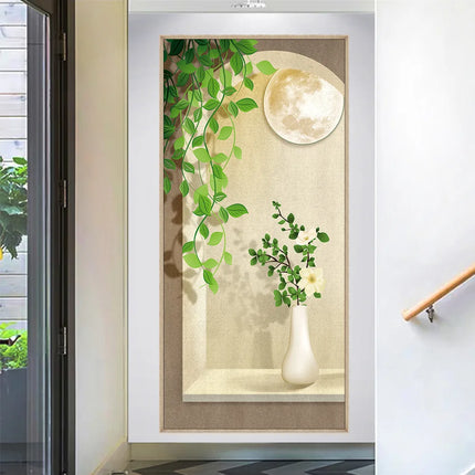 Light and shadow porch decorative wall painting Modern Painting Living Room Home Decoration 50*105cm decoration wall paste