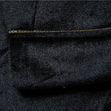 2023 new men's high-end velvet suits fashion casual dress jacket party costumes men's sets