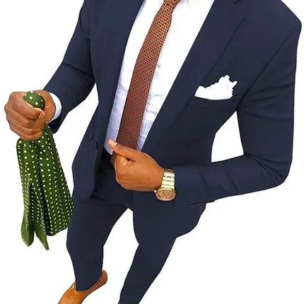 Slim Fit Abiti Uomo Smoking Da Sposo Terno Masculino Prom Blazer Matrimonio Personalizzato 2 Pcs Disfraz De Hombre  Men Suit